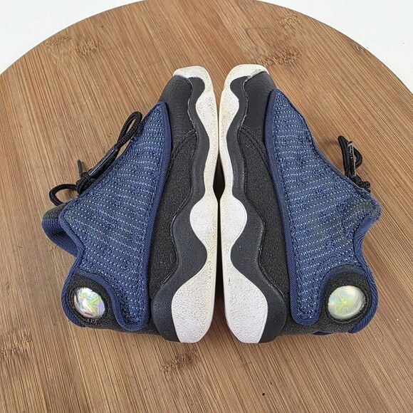 Nike Air Jordan 13 Retro TD Brave Blue Navy Flint University Black 414581-400 6C - Picture 10 of 11